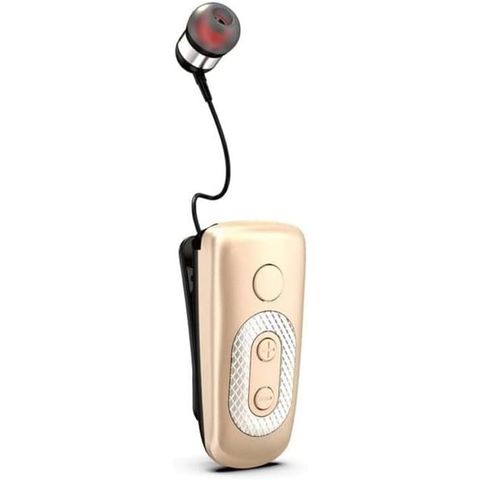 Clip-On Wireless Headset Roll Up M8 Gold