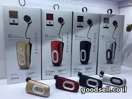 Clip-On Wireless Headset Roll Up M8 Red