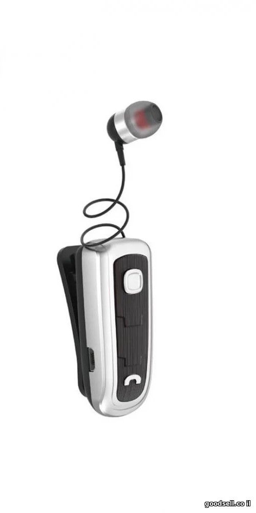 Clip-On Wireless Headset Roll Up M28 Silver