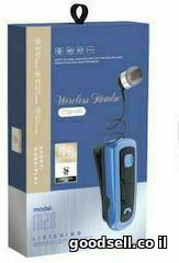 Clip-On Wireless Headset Roll Up M28 Blue
