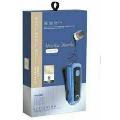 Clip-On Wireless Headset Roll Up M28 Blue