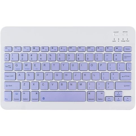 Ultra-Slim Bluetooth Rechargeable Keyboard JEQANG JB-330 Purple