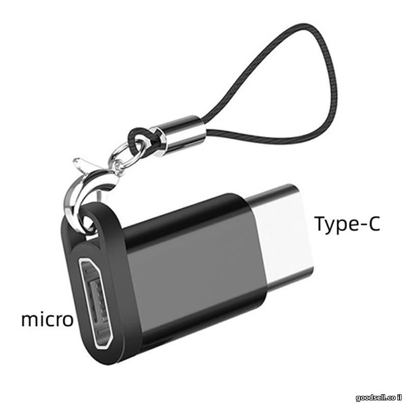 USB Micro to Type-C Adapter Black