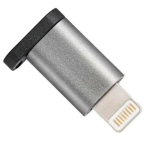 Micro USB to Lightning Adapter Grey