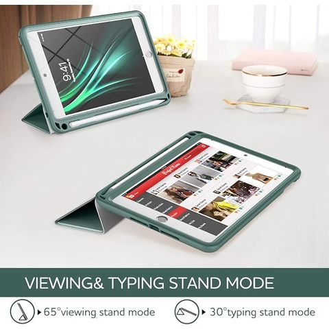 Trifold Smart Case for iPad Mini 4/5 Green, Black, Red and Blue