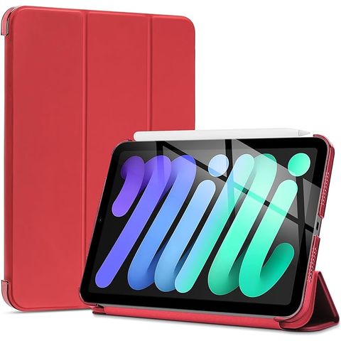 Trifold Smart Case for iPad Mini 6 Green, Black, Red and Blue
