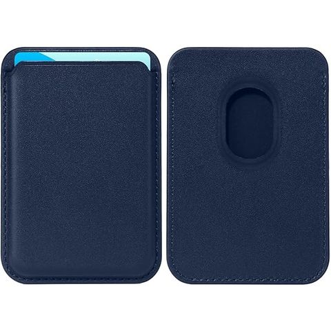 For iPhone Leather Wallet with MagSafe Blue