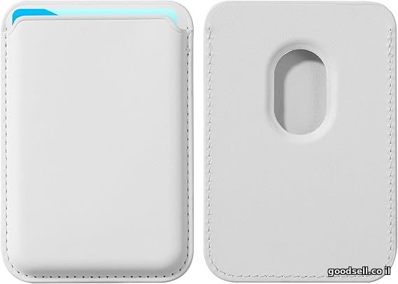 For iPhone Leather Wallet with MagSafe White