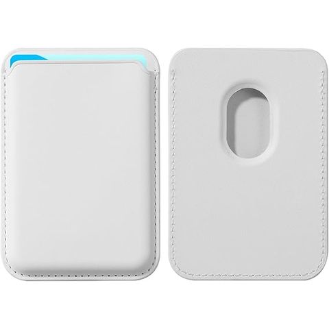 For iPhone Leather Wallet with MagSafe White
