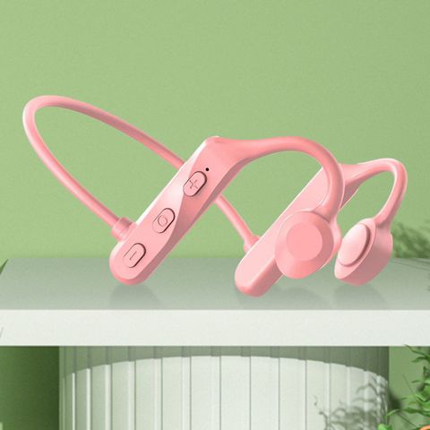 Sports Bone Conduction Headphones Wireless Connect Pink