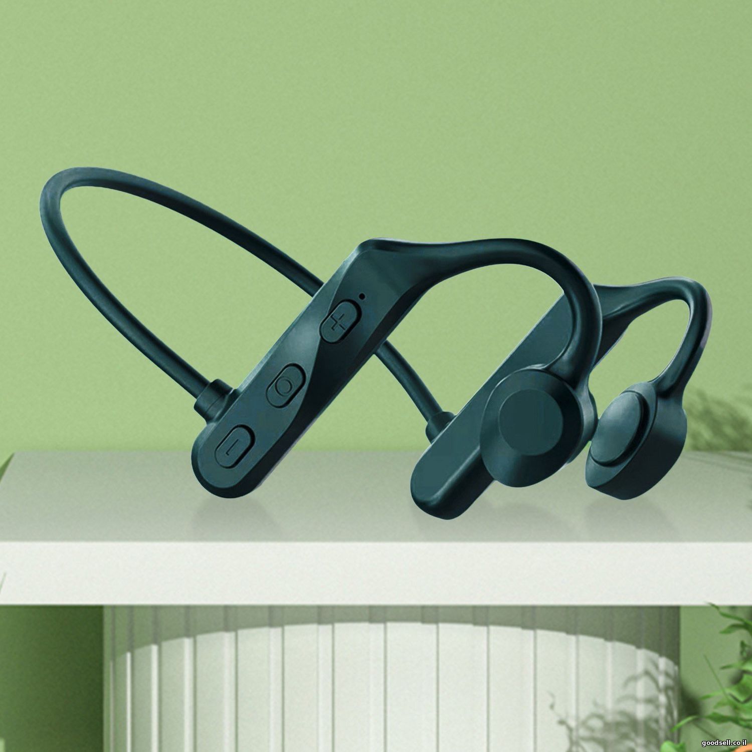 Sports Bone Conduction Headphones Wireless Connect Green