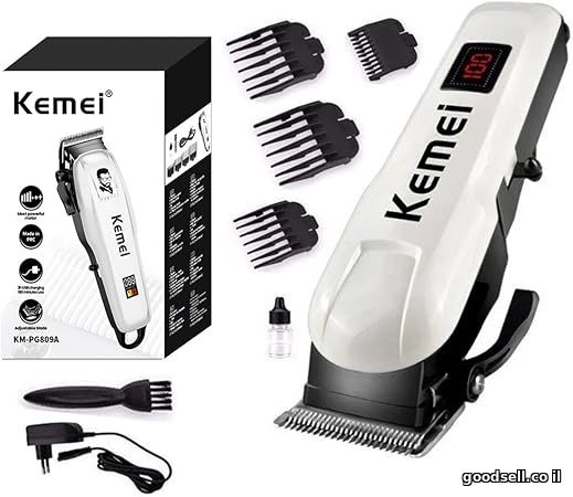 Kemei Professional Electric Hair Clipper Rechargeable Men's Trimmer LCD Haircut