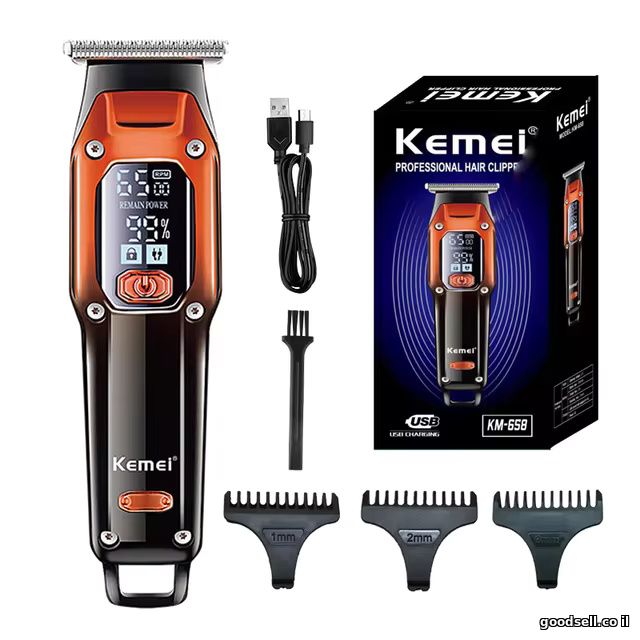 Kemei Barber Professional Rechargeable Electric Hair Cutting Machine