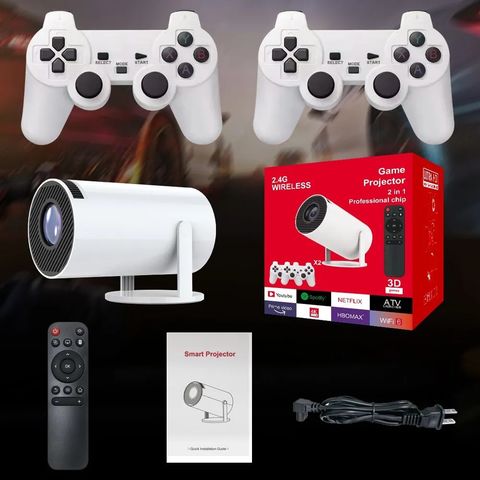 Projector 2 in 1 Portable 3D Game Home Theatre