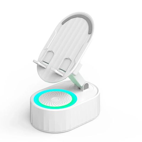 Smart White 4-in-1 Sensor Speaker Stand Power Bank & RGB Lights