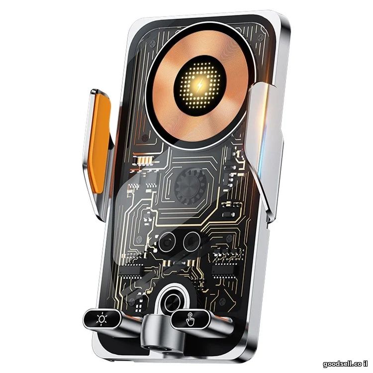 Punk Style 66W Fast Car Wireless Charger Phone Holder with Infrared Sensor