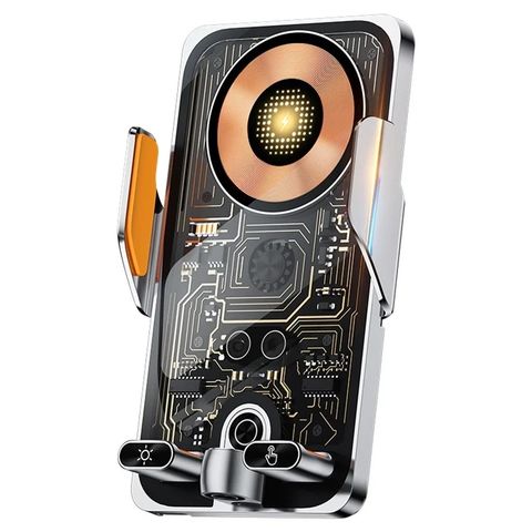 Punk Style 66W Fast Car Wireless Charger Phone Holder with Infrared Sensor