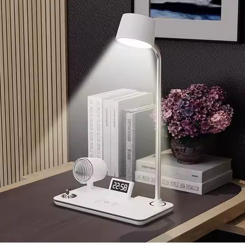 White and Black 15 W 4 in 1 Wireless Charger BT Speaker