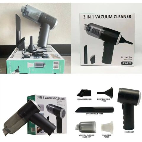 Portable 3 In 1 Vacuum Cleaner for Car