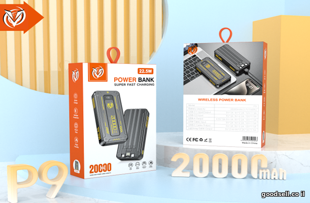Power bank with Digital Display 20000mAh