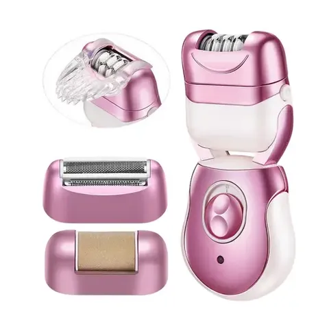 Women Razor Epilator Bendable Head 3 in 1