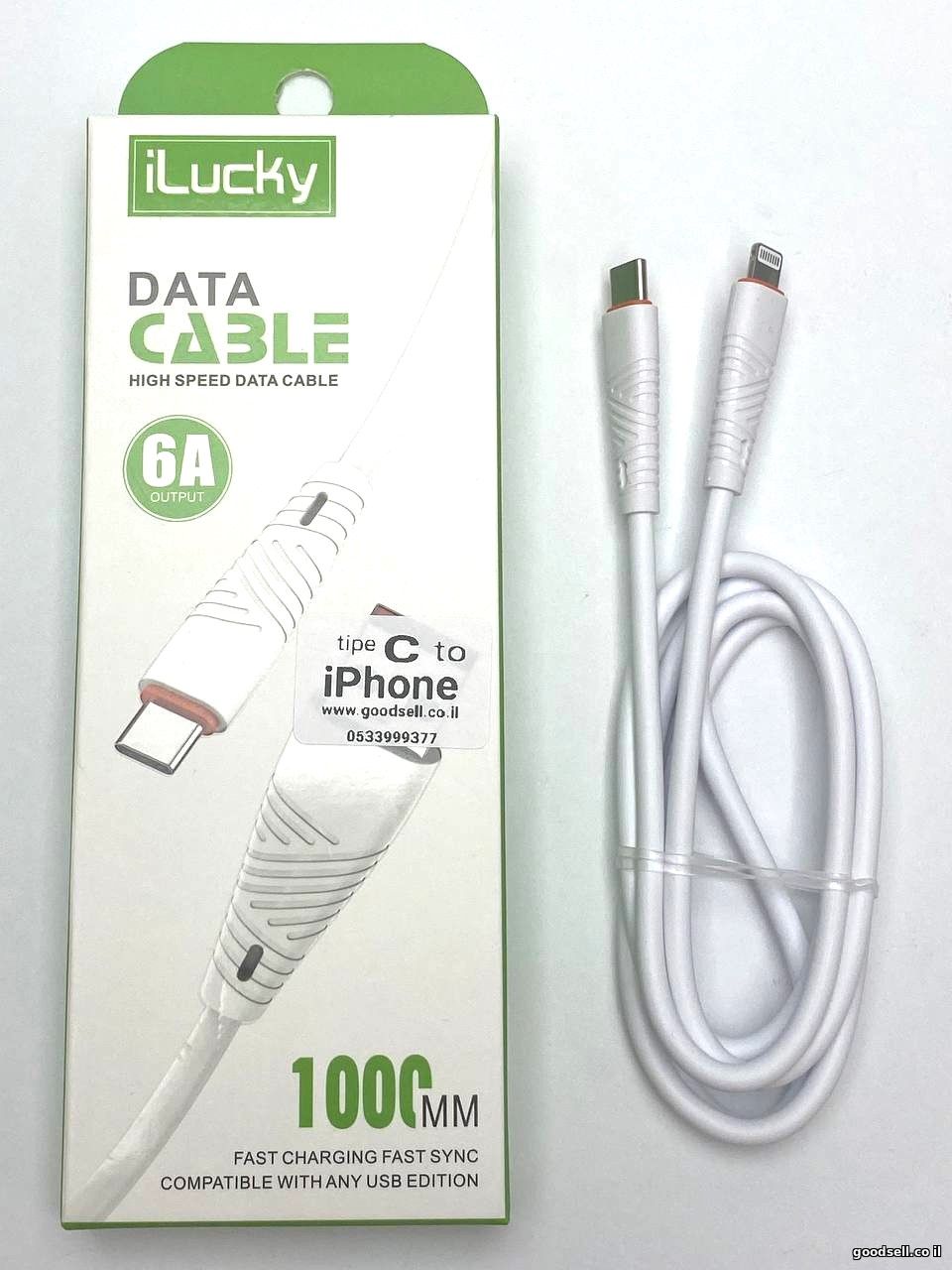 High Speed Data Cable 6A For Type C to iPhone