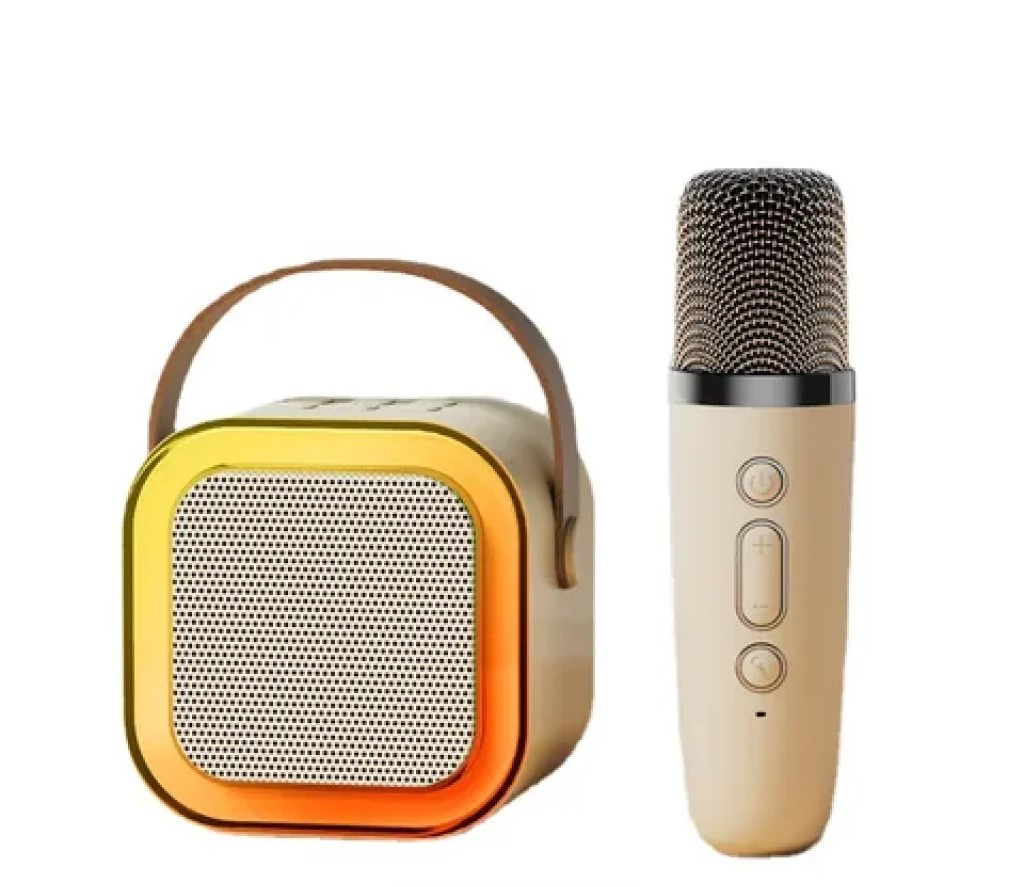 Colorful Karaoke Sound System with 1 Wireless Microphone Beige K12