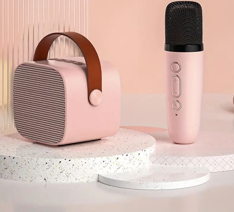 Portable Karaoke Speaker with 1 Microphone JB-725 Pink