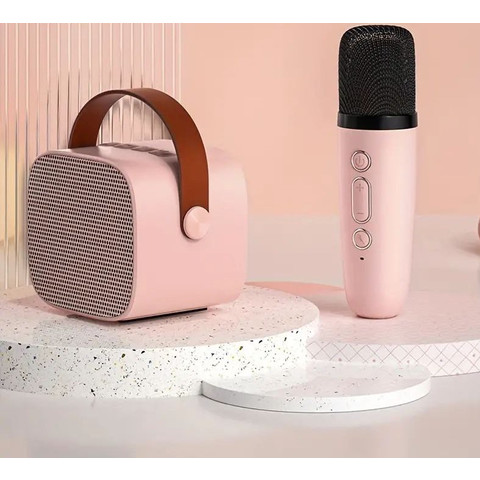 Portable Karaoke Speaker with 1 Microphone JB-725 Pink