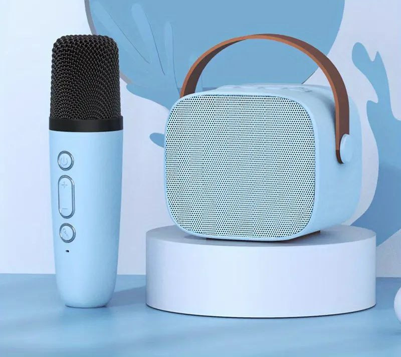 Portable Karaoke Speaker with 1 Microphone JB-725 Blue