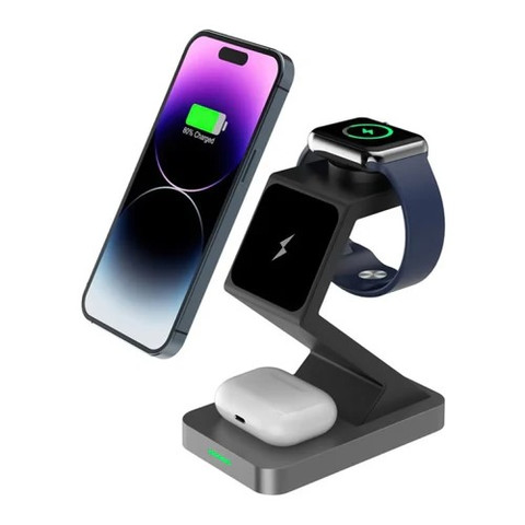 Magnetic 3 in 1 Wireless Charger XH-X3 Black