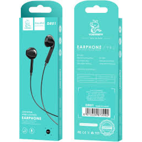 VdenmenV DR01 3.5mm Earphone Black