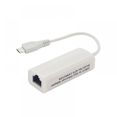 RD9700 USB2.0 To Fast Ethernet Adapter Micro/TPC to RG45 White