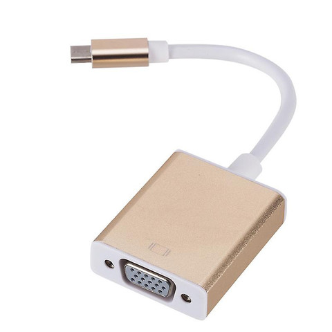 Type-C to VGA Adapter Gold