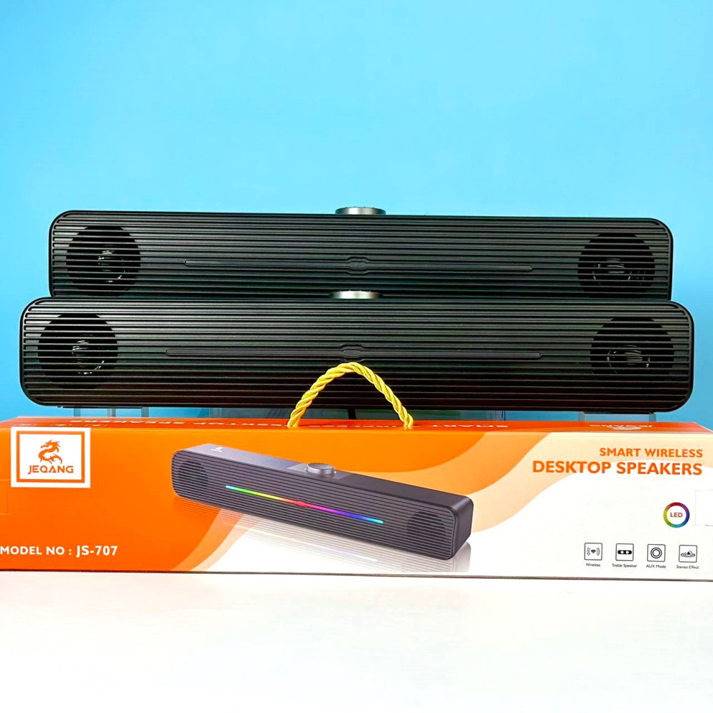 Smart Wireless Desktop Speakers JS-707 Black