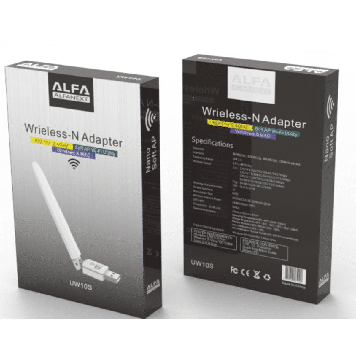 Wireless-N Adapter UW10S White