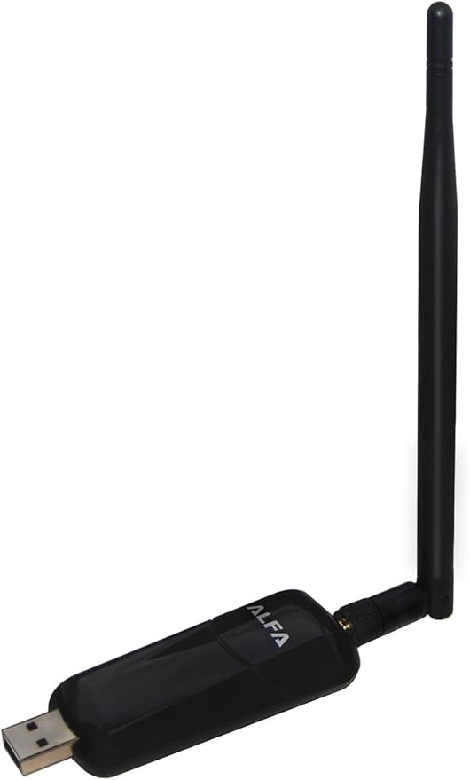 High-Gain Wireless USB Adapter Black AC1300 Dual Band