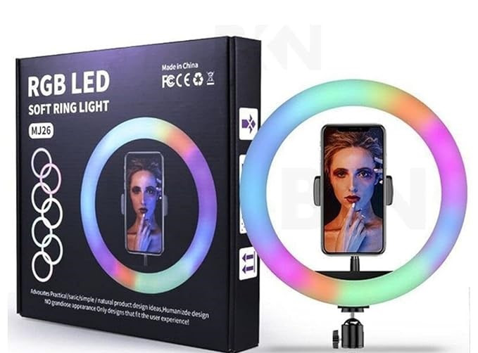 RGB LED 10 inch Soft Ring Light MJ26