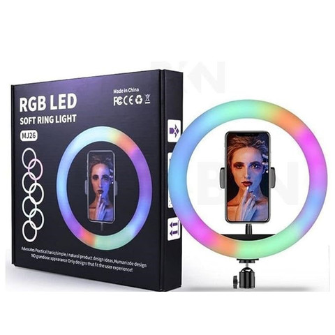 RGB LED 10 inch Soft Ring Light MJ26