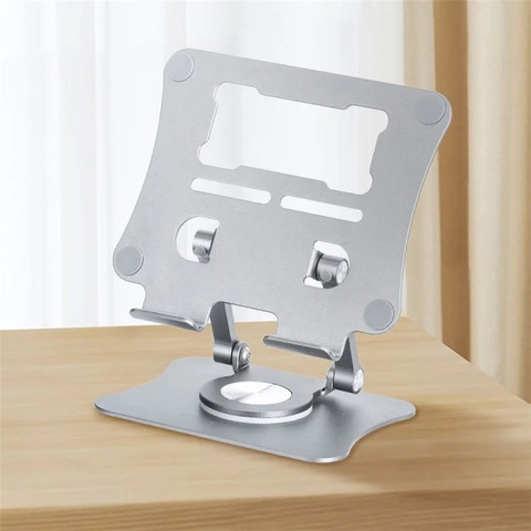 Metal Tablet Computer Rotary Support Stand G68 Silver