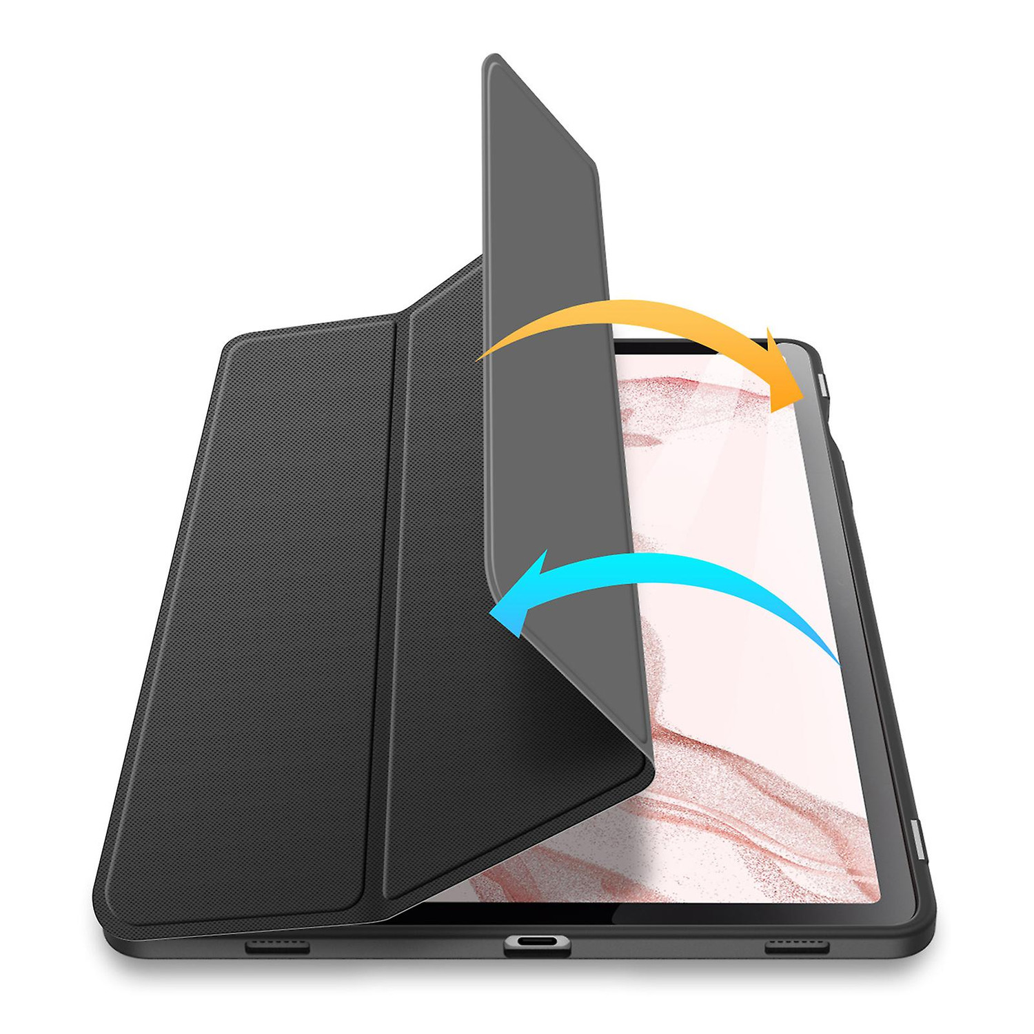 Smart Case For Samsung Tab S8 Plus Black