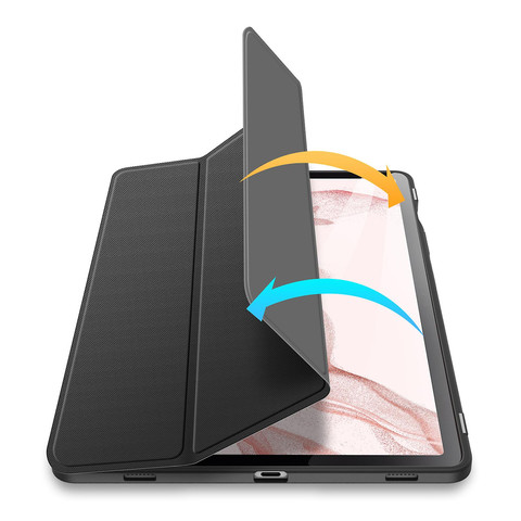 Smart Case For Samsung Tab S8 Plus Black