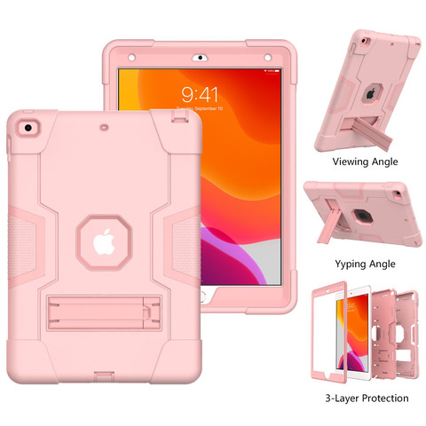 For New iPad 9.7 2017/2018 Shockproof Tablet Protective Cover Rosegold