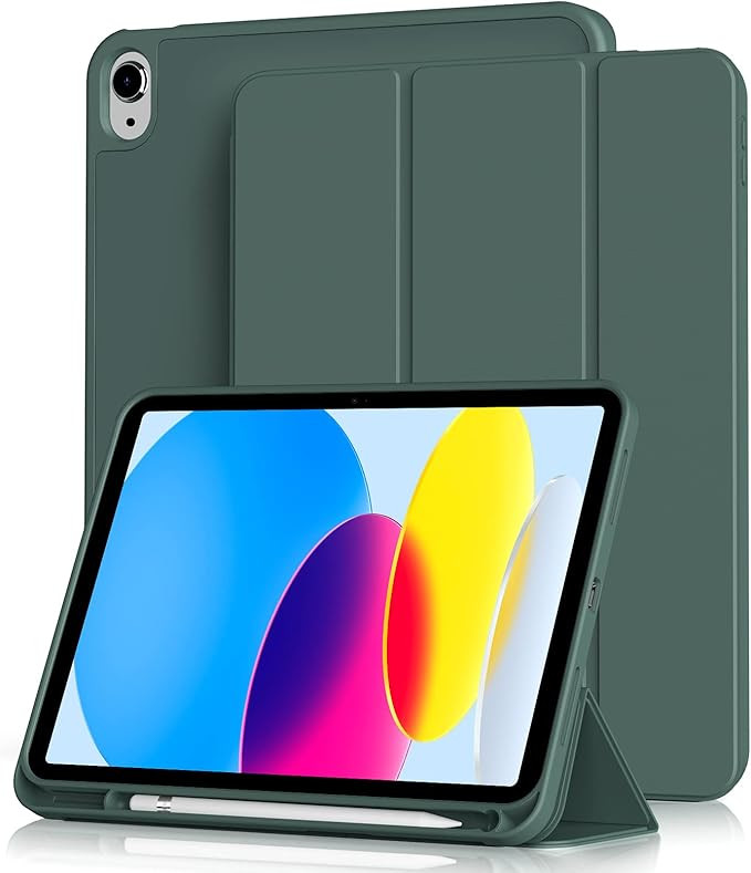 Trifold Smart Case for iPad 10th 2022 Green
