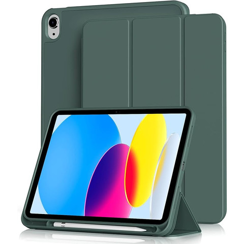 Trifold Smart Case for iPad 10th 2022 Green